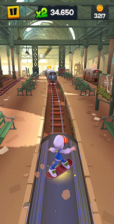 地铁跑酷2滑板英雄3D